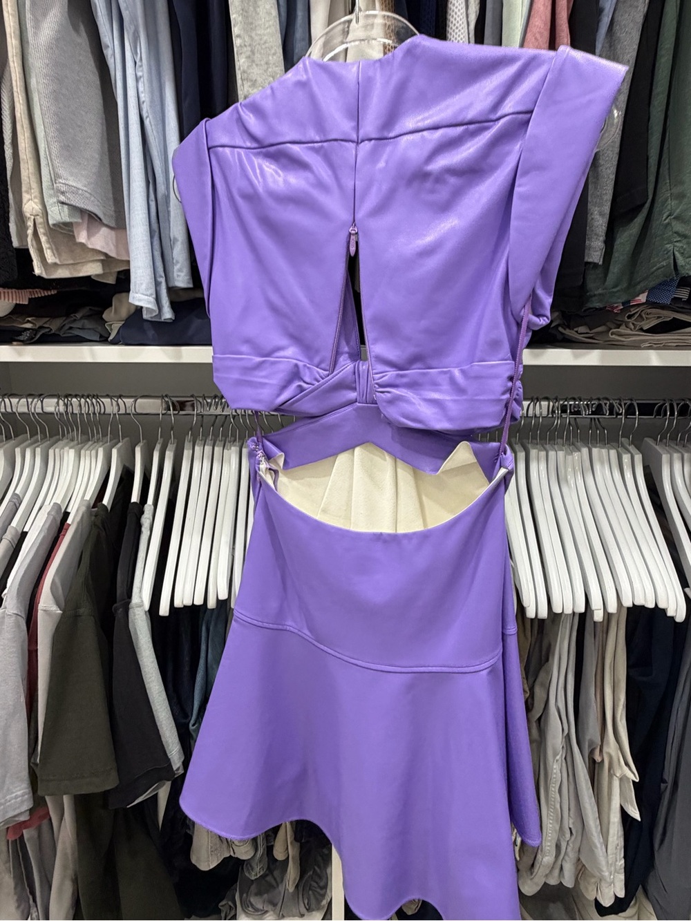 A.L.C. Lexi Coated Cut-Out Minidress - Picture 5 of 5